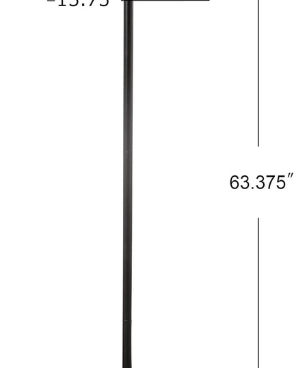 JONATHAN Y JYL9054A Bevin 63" Metal/Crystal LED Floor Lamp, Glam, Contemporary, Modern, Elegant, Office, Living Room, Family Room, Dining Room, Bedroom, Hallway, Foyer, Oil Rubbed Bronze/Crystal - LeafyLoom