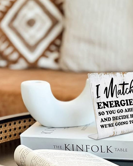 Funny Desk Signs for Women Office, Funny Office Decor for Women Desk, Office Shelf Table Desk Decor for Cowoker Friends Sister Women Gift, Coworker Gifts for Women Office dksg3 - LeafyLoom