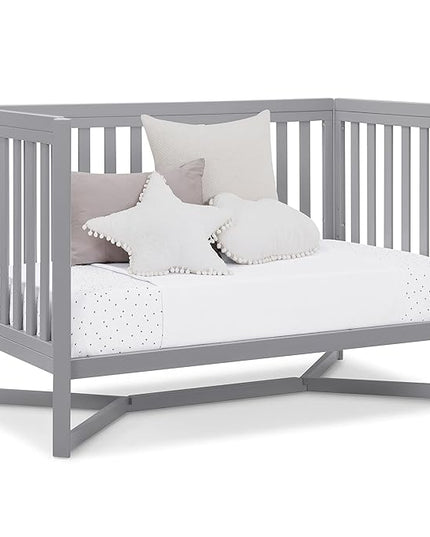 Delta Children Tribeca 4-in-1 Baby Convertible Crib, Grey - LeafyLoom