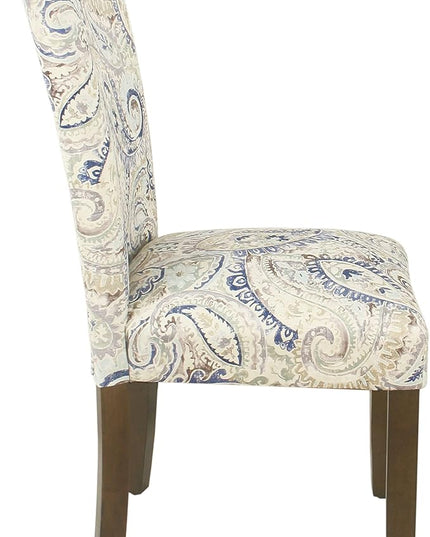 HomePop Parsons Classic Dining Room Tables and Chairs, Pack of 2, Blue Velvet - LeafyLoom