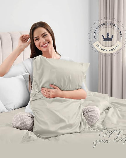 BELADOR Silky Soft Twin XL Sheet Set - Luxury Bed Sheets for Twin XL Size Bed, Secure-Fit Deep Pocket Sheets with Elastic, Breathable Hotel Sheets and Pillowcase Set, Wrinkle Free Oeko-Tex Sheets - LeafyLoom