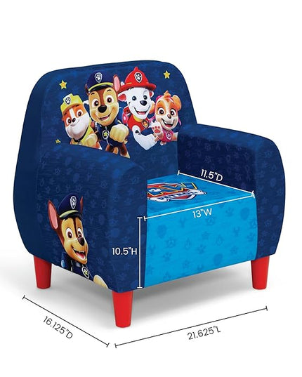 Delta Children PAW Patrol Foam Chair for Kids, Blue - LeafyLoom
