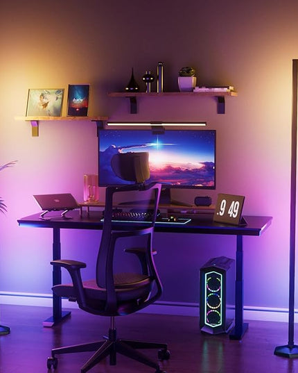 2PCS RGB Floor Lamp, Bluetooth APP and Remote Control 65" Smart Modern Standing Lamp Music Sync 16 Million DIY Colors Changing LED Floor Lamp with Heavy Base for LivingRoom Bedroom GameRoom - LeafyLoom