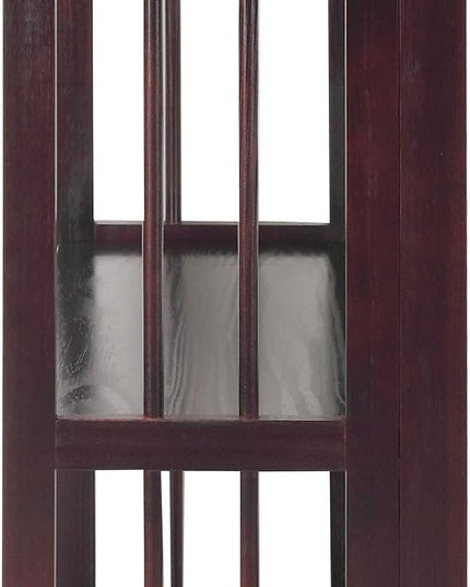 Casual Home 3 Shelf Folding Stackable Bookcase, 27.5" Wide, Espresso - LeafyLoom