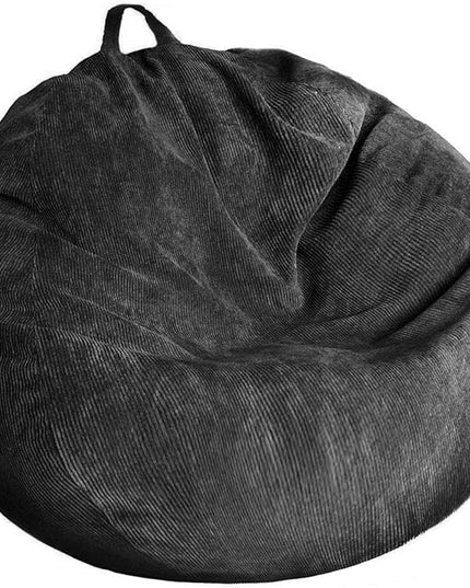 Stuffed Animal Storage Bean Bag Chair Cover (No Filler) Washable Ultra Soft Corduroy Bean Bag Cover for Organizing Plush Toys or Textile, Sack Bean Bag for Adults, Teens - LeafyLoom