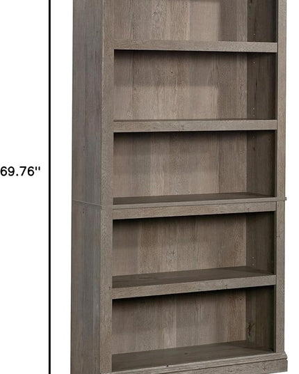 Sauder Miscellaneous Storage 5-Shelf Bookcase/Book Shelf, Mystic Oak Finish - LeafyLoom
