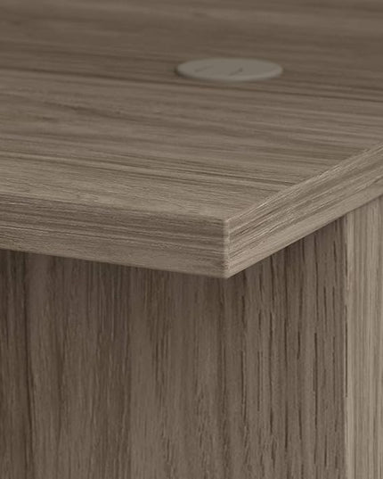 Bush Business Furniture 500 Home Office Desk, 72W, Modern Hickory - LeafyLoom