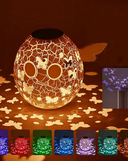 Table Lamp for Home Office，LED Bedside lamp，RGB 16 Colors，Multiple Lighting Modes Desk Lamps，Atmosphere Lights Suitable for Various Holidays（Butterfly） - LeafyLoom