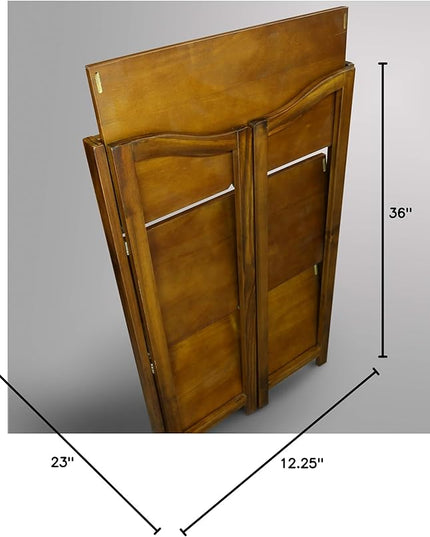 Casual Home Stratford 3-Shelf Folding Bookcase-Warm Brown - LeafyLoom