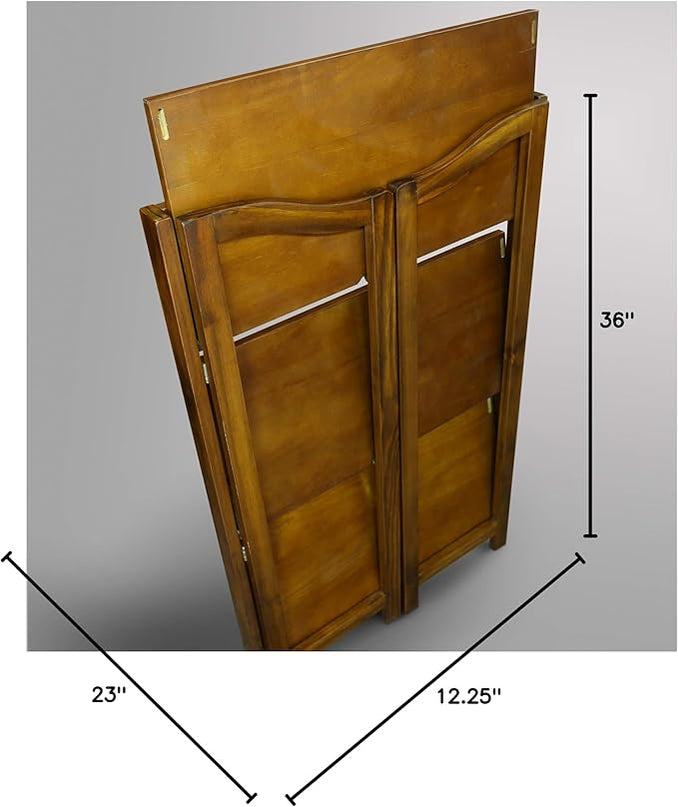 Casual Home Stratford 3-Shelf Folding Bookcase-Warm Brown - LeafyLoom