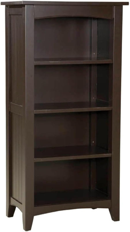 Alaterre Shaker Cottage Bookcase, Tall, Espresso - LeafyLoom