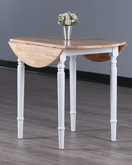 Winsome Wood Sorella Dining, 30 H, Natural/White - LeafyLoom