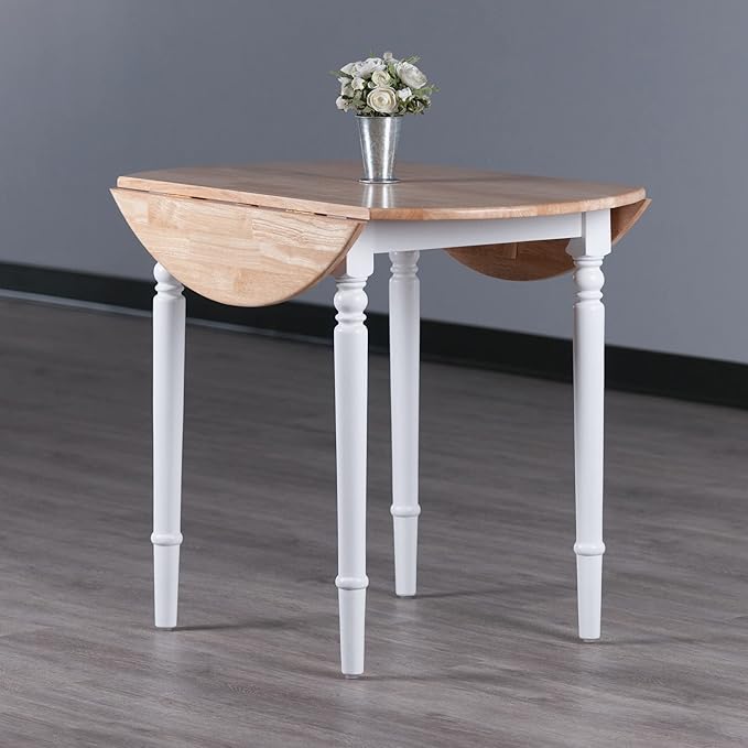 Winsome Wood Sorella Dining, 30 H, Natural/White - LeafyLoom