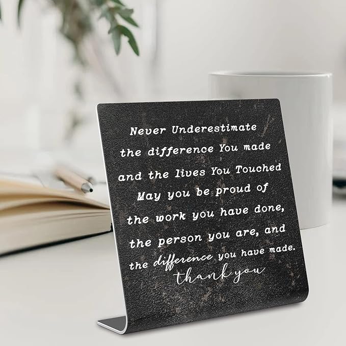 Thank You Gifts for Women Coworker, Retired Gifts Goodbye Coworkers Leaving New Job Gifts Office for Coworkers, Boss, Colleague, Decorations On Shelf Table Desk for Home Office dksg10 - LeafyLoom