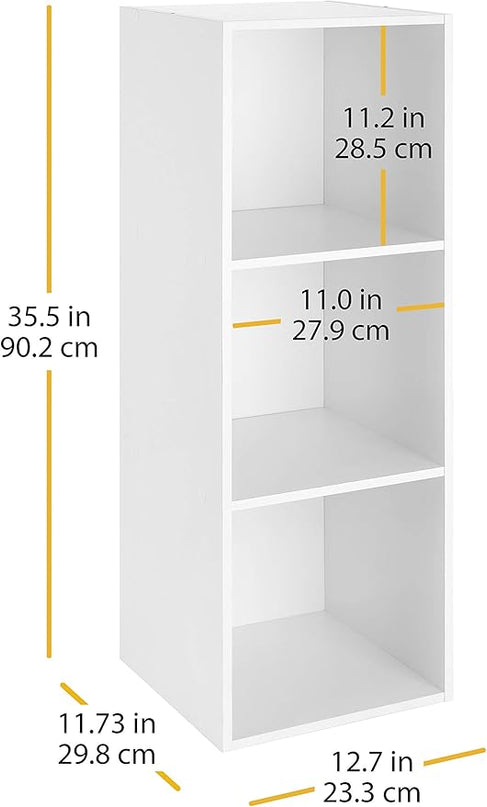 Whitmor 3 Cube Organizer, White - LeafyLoom