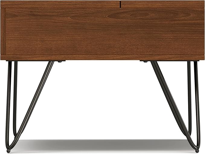 SIMPLIHOME Hunter Lift Top Coffee Table, 48 inch, Walnut Veneer - LeafyLoom