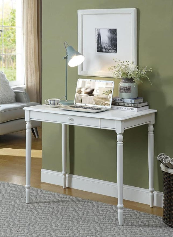 Convenience Concepts French Country Desk, White - LeafyLoom
