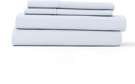 Linen Market Bed Sheets for Queen Size Bed (Light Blue) - Sleep Better Than Ever with These Soft and Cooling Queen Sheets - Deep Pocket Fits 16" Thick Beds - 4 Piece Queen Sheet Set - LeafyLoom
