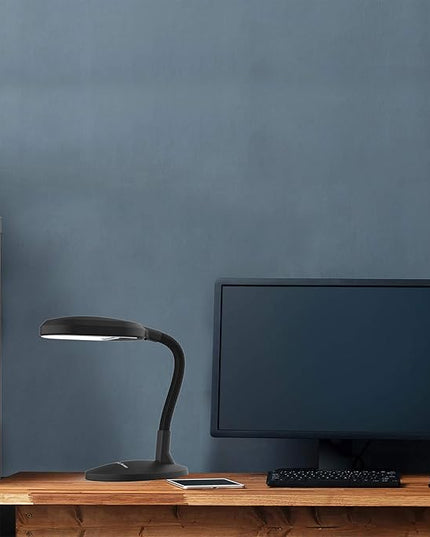 Lavish Home 72-0893 Natural Sunlight Desk Lamp with Adjustable Gooseneck Arm - Great for Reading and Crafting - LeafyLoom
