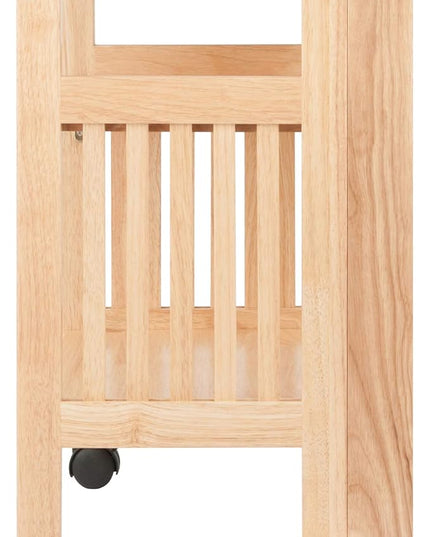 Winsome Mission 2-Shelf Wood Mobile Printer Stand, Brown (81628) - LeafyLoom