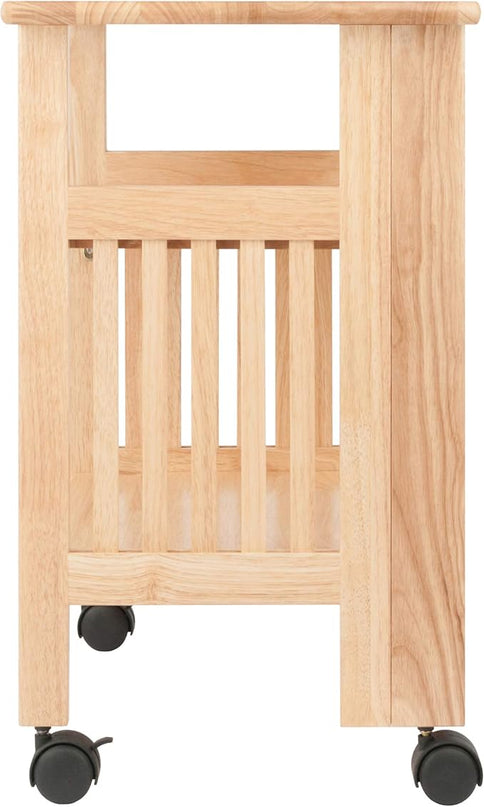 Winsome Mission 2-Shelf Wood Mobile Printer Stand, Brown (81628) - LeafyLoom