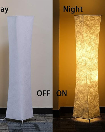 LEONC Design Floor Lamp, LEONC Standing Lamp, RGB 7 Colors Changing LED Bulbs and 10 Levels Brightness, Remote Control and Fabric Shade, Modern for Bedroom, Kids Room and Play Room - LeafyLoom