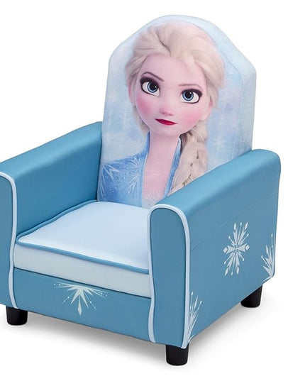 Delta Children Figural Upholstered Kids Chair, Wood, Disney Frozen II Elsa - LeafyLoom