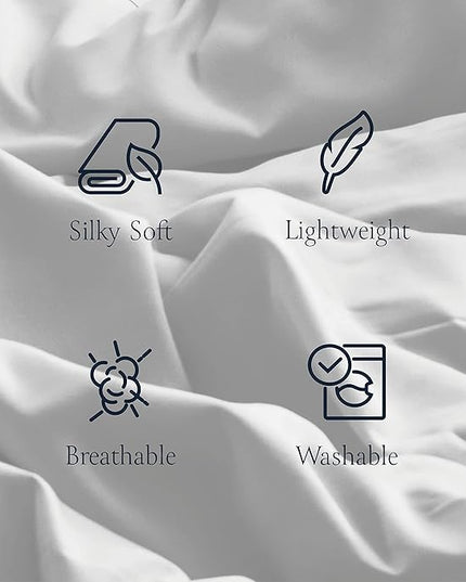 BELADOR Silky Soft Queen Sheet Set - 6 Piece White Bed Sheets for Queen Size Bed, Secure-Fit Deep Pocket Sheets with Elastic, Breathable Hotel Sheets & Pillowcase Set, Wrinkle Free Oeko-Tex Sheets - LeafyLoom