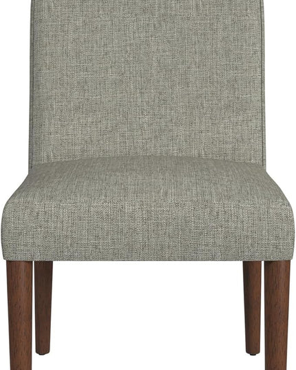 HomePop Classic Parsons Dining Chairs, Gray Woven (Single Pack) - LeafyLoom