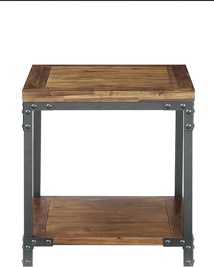 NicBex Coffee Table Wooden Coffee Table with Storage Rectangle Center Tables with Bottom Shelf End Table for Living Room, Dining Room, Office, and Bedroom,23" W, Honey+Black - LeafyLoom