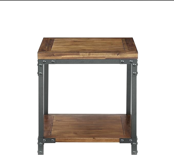 NicBex Coffee Table Wooden Coffee Table with Storage Rectangle Center Tables with Bottom Shelf End Table for Living Room, Dining Room, Office, and Bedroom,23" W, Honey+Black - LeafyLoom