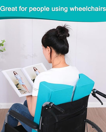3-in-1 Side Wedge Pillow,Wedge Pillow for Back Pain Relief,Foam Wedges for Positioning in Bed,Positioning Wedges for Bed Sores,Wedge Pillows for Seniors,Caregivers,Side Sleepers,After Surgery - LeafyLoom