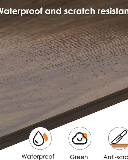 Need 63 Inch Large Computer Desk - Modern Simple Style Home Office Gaming Desk, Basic Writing Table for Study Student, Black Metal Frame, Walnut - LeafyLoom