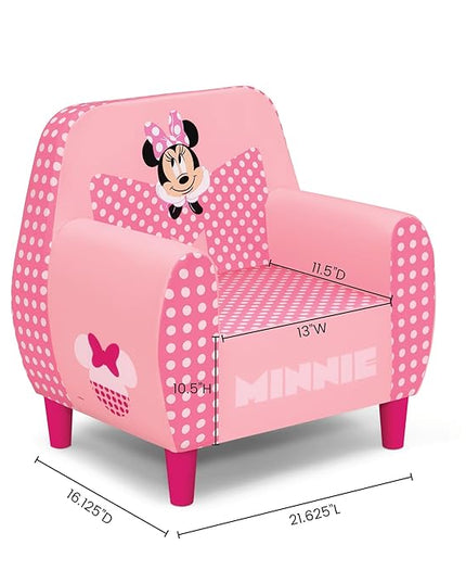 Delta Children - Disney Minnie Mouse Foam Chair for Kids, Pink - LeafyLoom