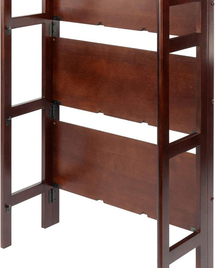 Winsome Wood Terry Shelving, Walnut, 3 - LeafyLoom