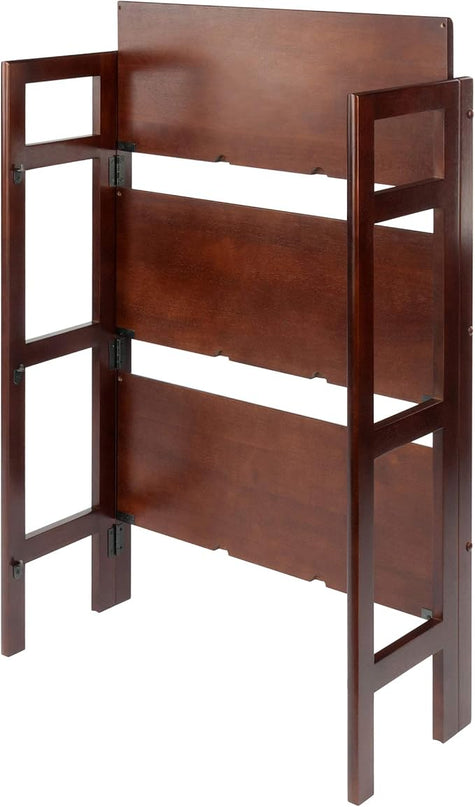 Winsome Wood Terry Shelving, Walnut, 3 - LeafyLoom