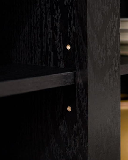 Walker Edison Wren Classic 6 Cubby TV Stand for TVs up to 80 Inches, 70 Inch, Black - LeafyLoom