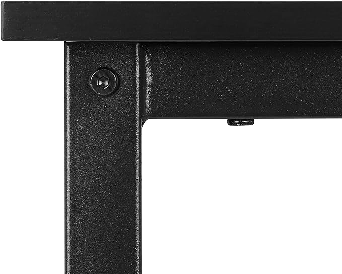 Finnhomy Bar Table Set, 23.6" Pub Table High Top Table, Square Bar Height Table, Bar Table with Stools, Kitchen Table Set for 2, Industrial Breakfast for Kitchen, Living Room, Rustic Black - LeafyLoom