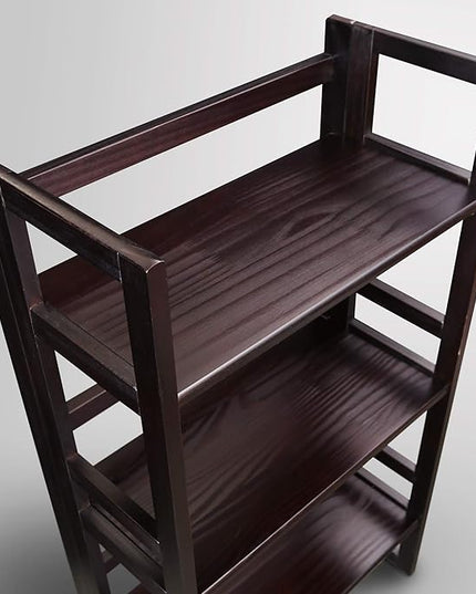 Casual Home 3-Shelf Folding Student Bookcase 20.75" Wide-Espresso - LeafyLoom