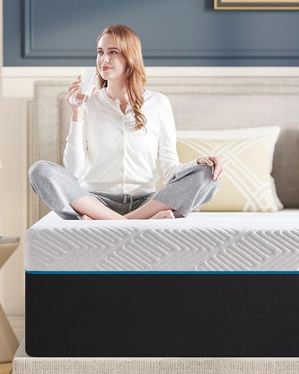 Full Mattress,10-Inch Full Size Foam Mattress in Box,Edges Support for Sleep Supportive,54" X 75" X 10" - LeafyLoom
