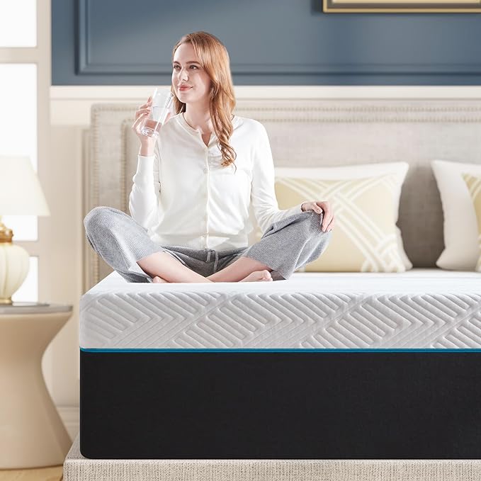 Full Mattress,10-Inch Full Size Foam Mattress in Box,Edges Support for Sleep Supportive,54" X 75" X 10" - LeafyLoom