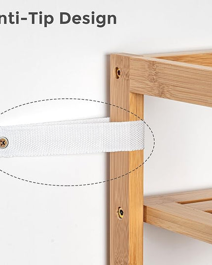 4-Tier Bamboo Ladder Shelf - LeafyLoom
