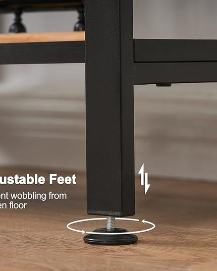 BEWISHOME 3 Tier Bookshelf, Modern Small Book Shelf for Small Spaces, Black Wooden Shelves for Bedroom Living Room and Home Office, 13.78" D x 24.12" W x 37.09" H, JCJ42B - LeafyLoom