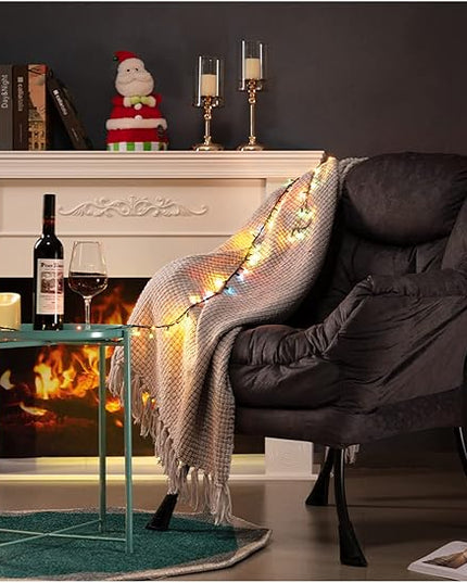 HollyHOME Modern Fabric Large Lazy Chair, Accent Oversized Comfy Reading Chair, Thick Padded Cozy Lounge Chair with Armrest, Steel Frame Leisure Sofa Chair for Living Room, Bedroom, Dorm, Coffee Grey - LeafyLoom