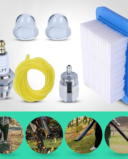 Adefol A226000032 Air Fuel Filter Line Spark Plug Backpack Leaf Blower Tune Up Kit for Echo PB-403H PB-403T PB-413T PB-500T PB-500H PB-620 PB-620ST PB-650 PB-755ST PB-755SH - LeafyLoom