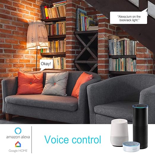 AICase Smart WiFi E27/E26 Light Socket, [2 Pack] Intelligent WLAN Home Remote Control Light Lamp Bulb Holder Compatible with Alexa and Google Home-White AICase