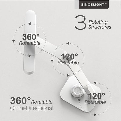 SINCELIGHT Horus H1 LED Desk Lamp, Color Changeable, Dimmable, Dual Control Mode, Remote Table/Reading/Book Light, Eye-Friendly GR0 Level with no Harmful Bluelight - LeafyLoom