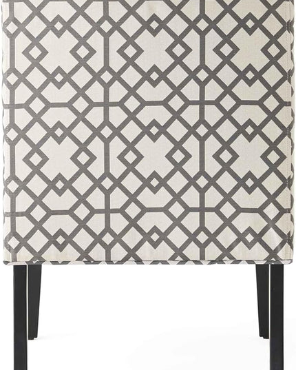 Christopher Knight Home Kassi Fabric Accent Chair, Grey Geometric Patterned - LeafyLoom