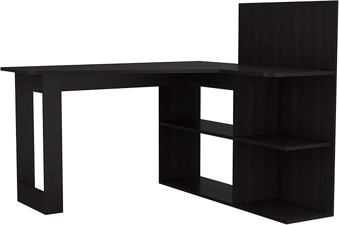 NicBex Kimberly-DW-00008-LWJ Home Office Desks, 47.2"x51.7"x43.3", Black - LeafyLoom