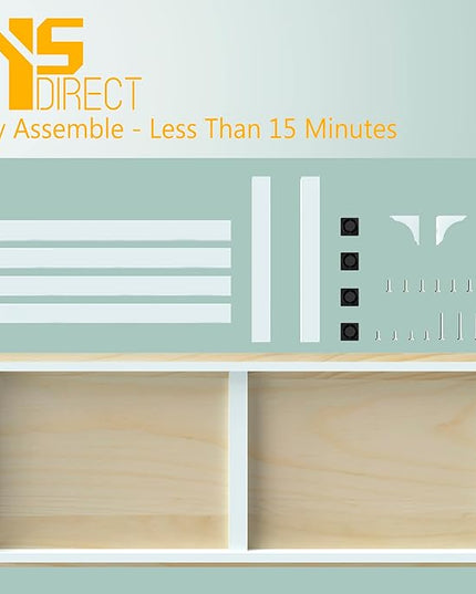 NSdirect 63" Computer Desk,Large Home Office Desk Wide Workstation 1 inch Thicker Tabletop for Writing,Games and Home Work PC Desk Modern Finish Wood Board and Sturdy Steel Legs,Oak+White - LeafyLoom